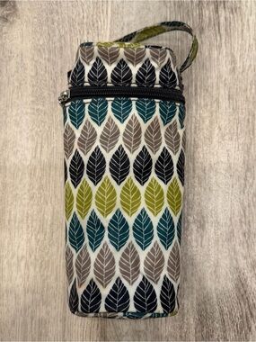 Kalencom Insulated Leaf Print Bottle Bag Carrier‎